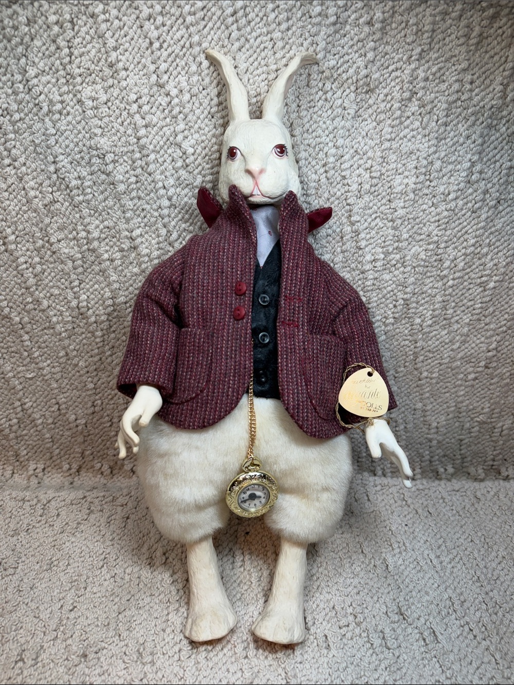Elegante Doll “The White Rabbit 1984. Designer Faith Wick Collections
